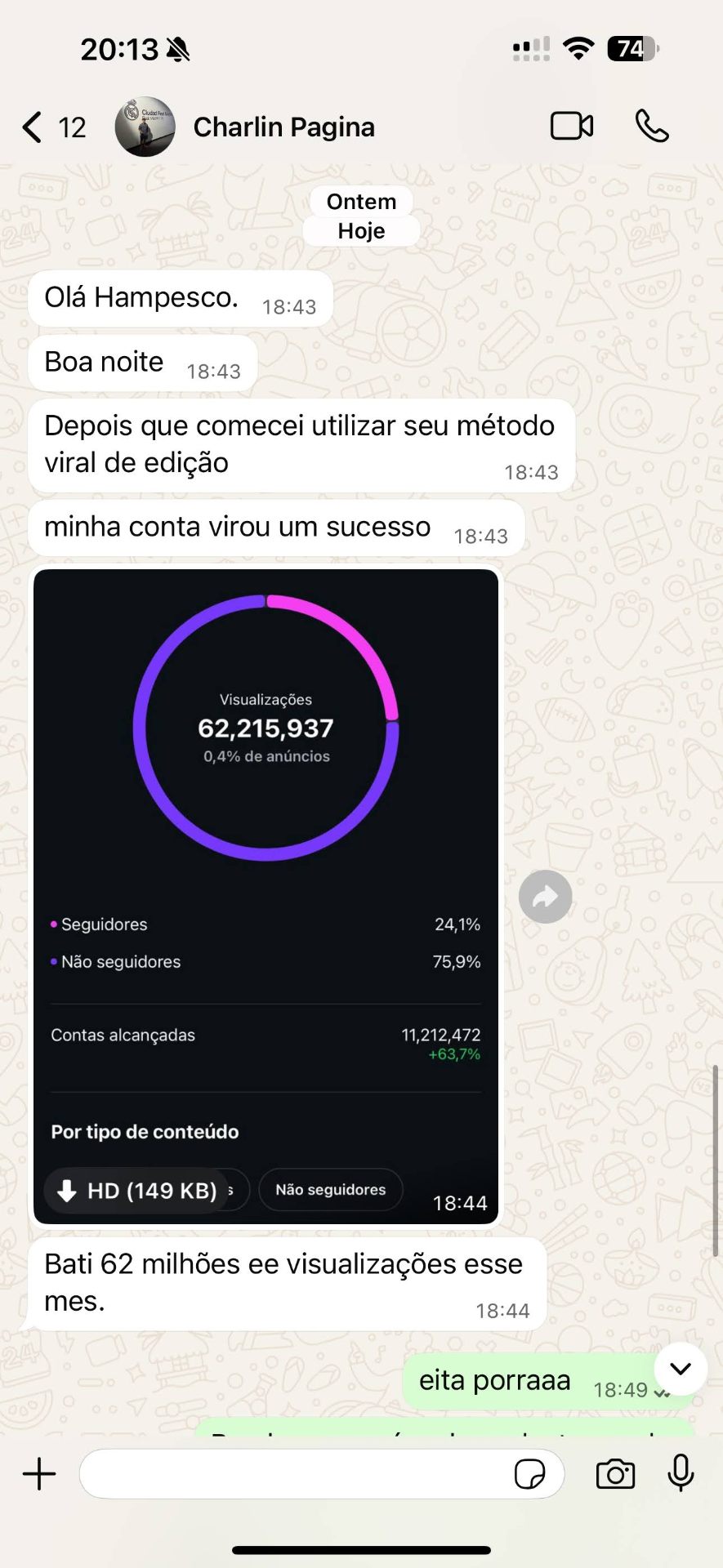 Depoimento de Charles Santos